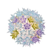 Kartell - Bloom Cw2 Wandlamp/Plafondlamp Lavendel