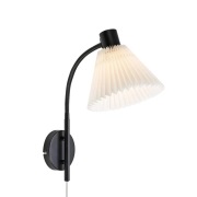 Markslöjd - Mira 1 Wandlamp Black/White