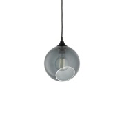 DESIGN BY US - Ballroom hanglamp, rookgrijs, Ø 20 cm, glas