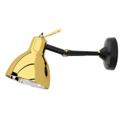 Rotaliana - Luxy H0 Glam wandlamp, zwart/goud, glas