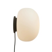 FRANDSEN - Wandlamp Supernate Ø 28 cm, wit/opaak, schakelaar