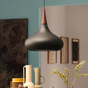 FRITZ HANSEN - Orient Zwart P1 Hanglamp 3m Kabel