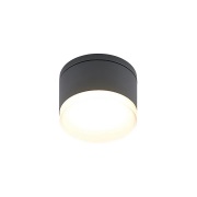 Lindby - Mathea Round LED Buiten Plafondlamp Dark Grey