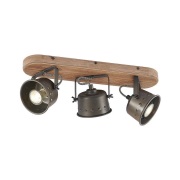 Lindby - Rubinjo 3 Plafondlamp Wood/Black