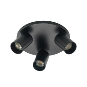 Arcchio - Brinja 3 Round Plafondlamp Black