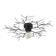 Lindby - Vetki Plafondlamp Matt Black