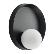 Lucande - Andelina Wandlamp Black/Opal