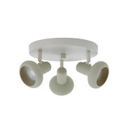 Lindby - Huby 3 Plafondlamp Beige/Licht Groen