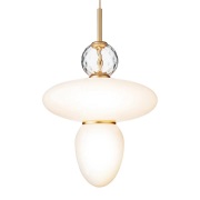 Nuura Aps - Rizzatto 43 Hanglamp Opal/Satin Brass Nuura