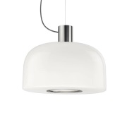 FLOS - Bellhop Glas S2 Hanglamp Bright Aluminium