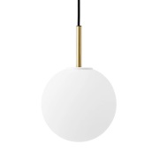 Audo Copenhagen - TR Bulb hanglamp, messing/wit, opaalglas