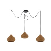 Lucande - Taniola 3 Buiten Hanglamp Hout