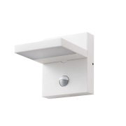 Lucande - Silvan LED Buiten Wandlamp w/Sensor Wit