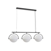 Lucande - Helva 3 Hanglamp Zwart/Wit