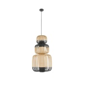 Forestier - Bamboo Hanglamp Totem 3 Black