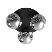 Lindby - Valentina 3 Plafondlamp Smoked Grey/Coffee