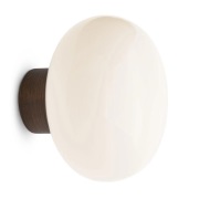 New Works - Karl-Johan Wandlamp Smoked Oak/Opaal Glass