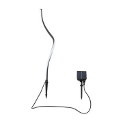 Lindby - Sabriel Curved zonne-energie lamp zwart