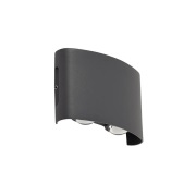 Lindby - Ithan 2 LED buitenwandlamp donkergrijs