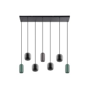 Lucande - Narion 7 hanglamp zwart