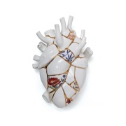 SELETTI - Love In Bloom Kintsugi Porcelain Heart Vaas