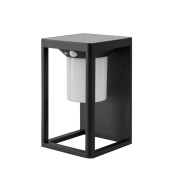 Lucande - Tilena zonnecel wandlamp W/sensor zwart