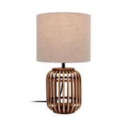 Lindby - Marzanna Tafellamp Grey/Wood