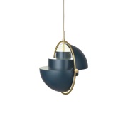 GUBI - Multi-Lite Hanglamp Ø36 Messing/Midnight Blue
