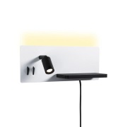 Paulmann - LED wandlamp Serra, zwart, 2.700K, rechts