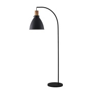 Lindby - Trebale Vloerlamp Black/Light Wood