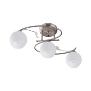 Lindby - Svean 3 plafondlamp wit/nikkel