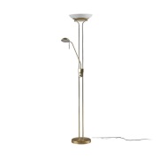 Lindby - Yveta Vloerlamp Brass/White