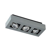 Arcchio - Vince 3 Plafondlamp Silvergrey