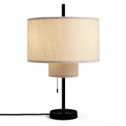 New Works - Margin Taffellamp Beige Canvas