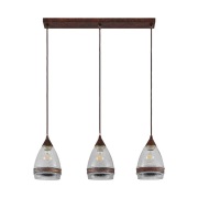 Lindby - Millina 3 Hanglamp Rust/Clear