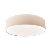 Lindby - Sebatin plafondlamp Ø50 crème/wit/nikkel