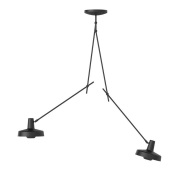 GRUPA - Arigato Plafondlamp Double Long Zwart