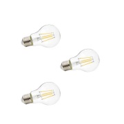Lindby - 3-pack LED filament lamp 4W (470lm) E27 Clear