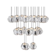 LOOM DESIGN - Ice Ball 24 Hanglamp Matt Black/Chrome