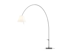 Luceplan - Lady Costanza VloerLamp met Dimmer Wit/Zwart