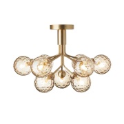 Nuura Aps - Apiales 9 plafondlamp, messing/goud, Ø 60 cm, 9-lamps Nuur...