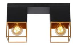 Lucide Rixt - plafondverlichting - 32 x 10 x 18 cm - zwart