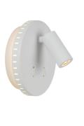 Lucide Bentjer - wandlamp -Ø 14 x 10,5 cm - 6W + 3W LED incl. - wit