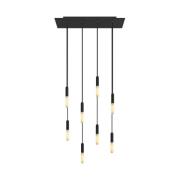 Creative Cables - hanglamp 8L - 67,5 x 130 cm - zwart