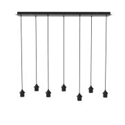 Artdelight - hanglamp 7L excl. lampenkappen - 120 x 30 x 150 cm - zwar...