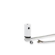 KLUS LIN-ZM - bevestigingspunt met voedingskabel - wit