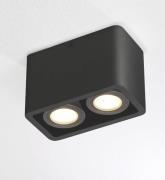 Artdelight Bronx2 - opbouwspot 2L - 13 x 7 x 8,5 cm - zwart