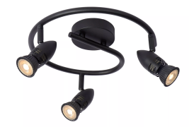 Lucide Caro - opbouwspot - Ø 31x 13 cm - zwart