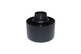 Artdelight Rosario - lamphouder voor PL 202 - Ø9,5 x 9,5 cm - zwart