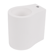 Elmark - gipsen opbouw wandverlichting - 7 x 10 x 10 cm - wit